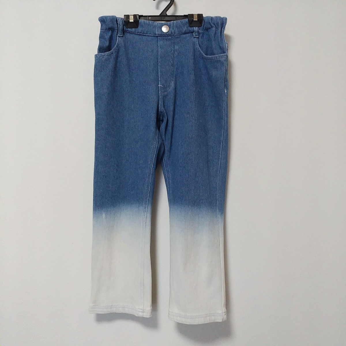 ANNA SUI mini(アナスイ ミニ)グラデーション パンツ 140 ジーンズ 7分丈拍卖