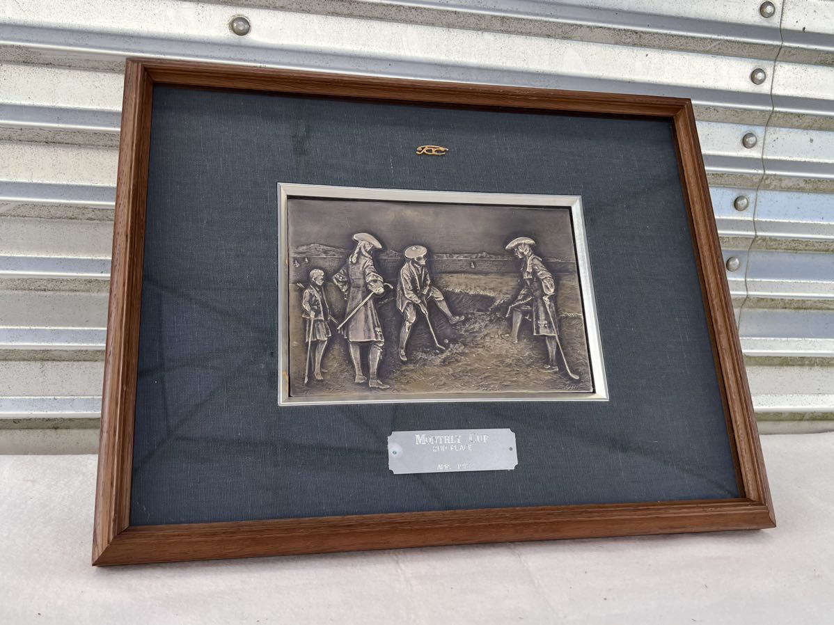 ◆ Monthly Cup ゴルフ 額縁 金属工芸◆B-230拍卖