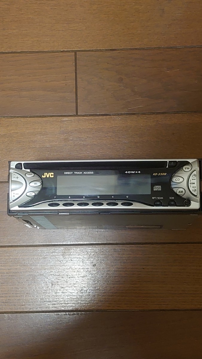 ビクターJVC CDカーステ ステレオ オーディオ CD1DIN 作動未確認 ジャンク 扱い KD-S508-B拍卖