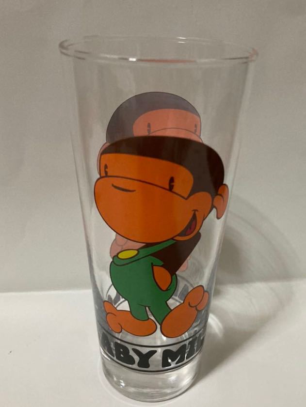 激レア ベイビーマイロ グラス コップ NIGO Φ65mm H150mm A BATHING APE エイプ ビンテージ レトロ コレクション拍卖