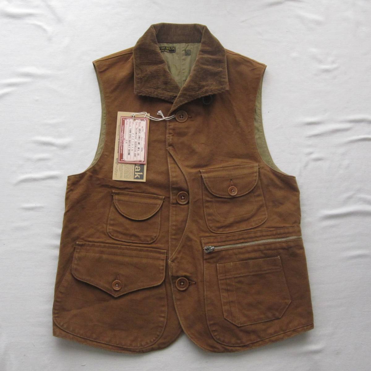 ☆新品フリーホイーラーズ "Yellowstone" SLEEVELESS COAT (38) / ハンティング ベスト / Freewheelers拍卖