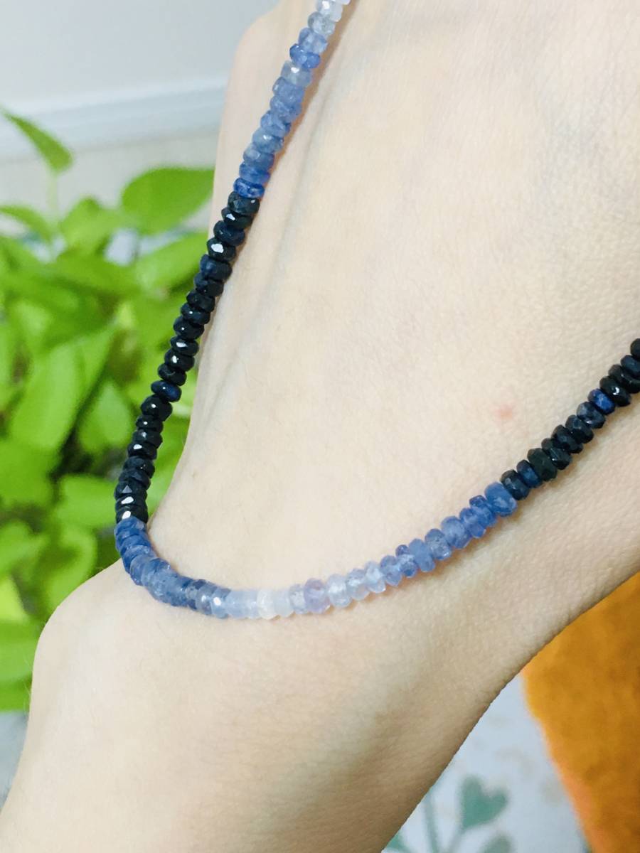 サファイア ネックレス シルバー SV サファイア拍卖