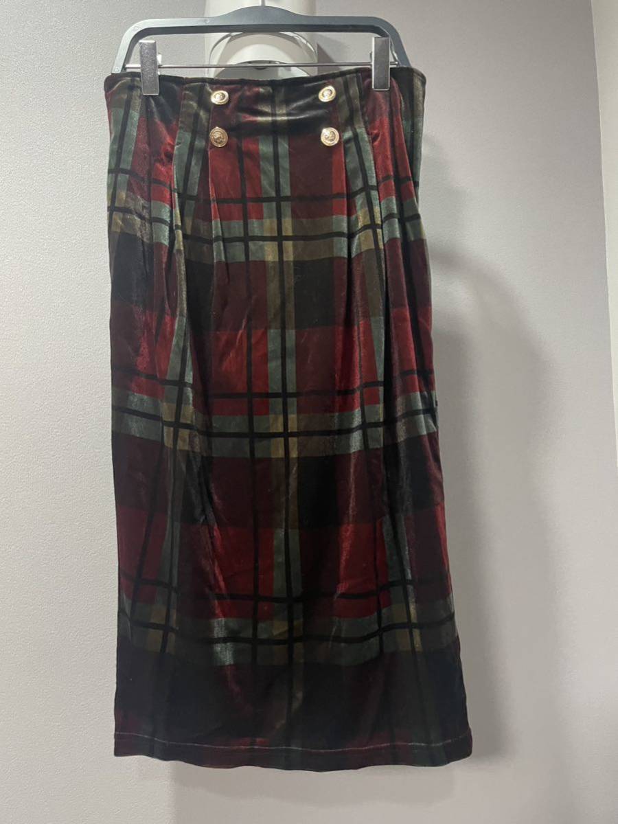 未使用極美品インデックスindexスカート赤系レディース拍卖