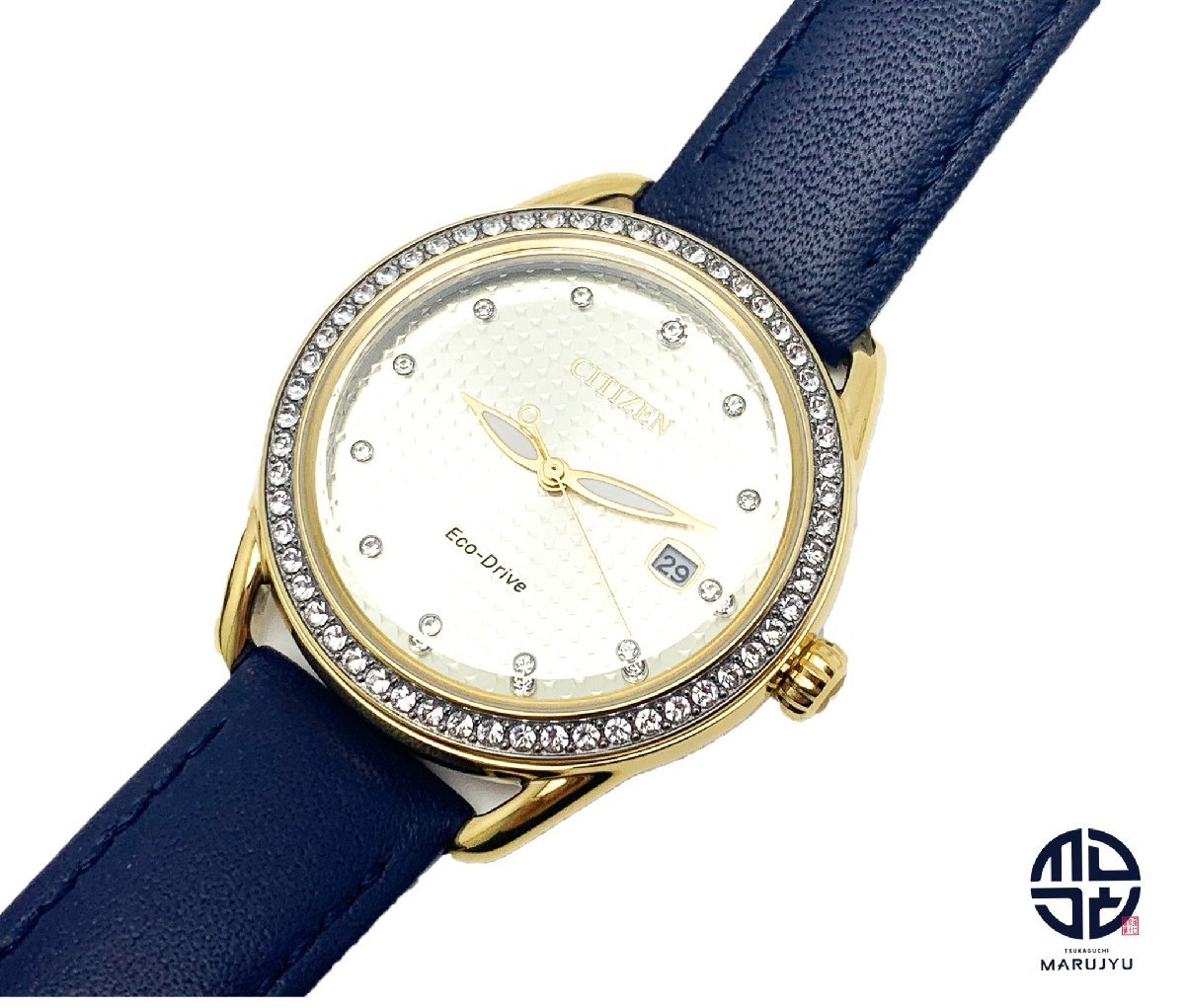 CITIZEN シチズン Eco Drive エコドライブ J810-S111871 ラインストーン 腕時計 ソーラー拍卖