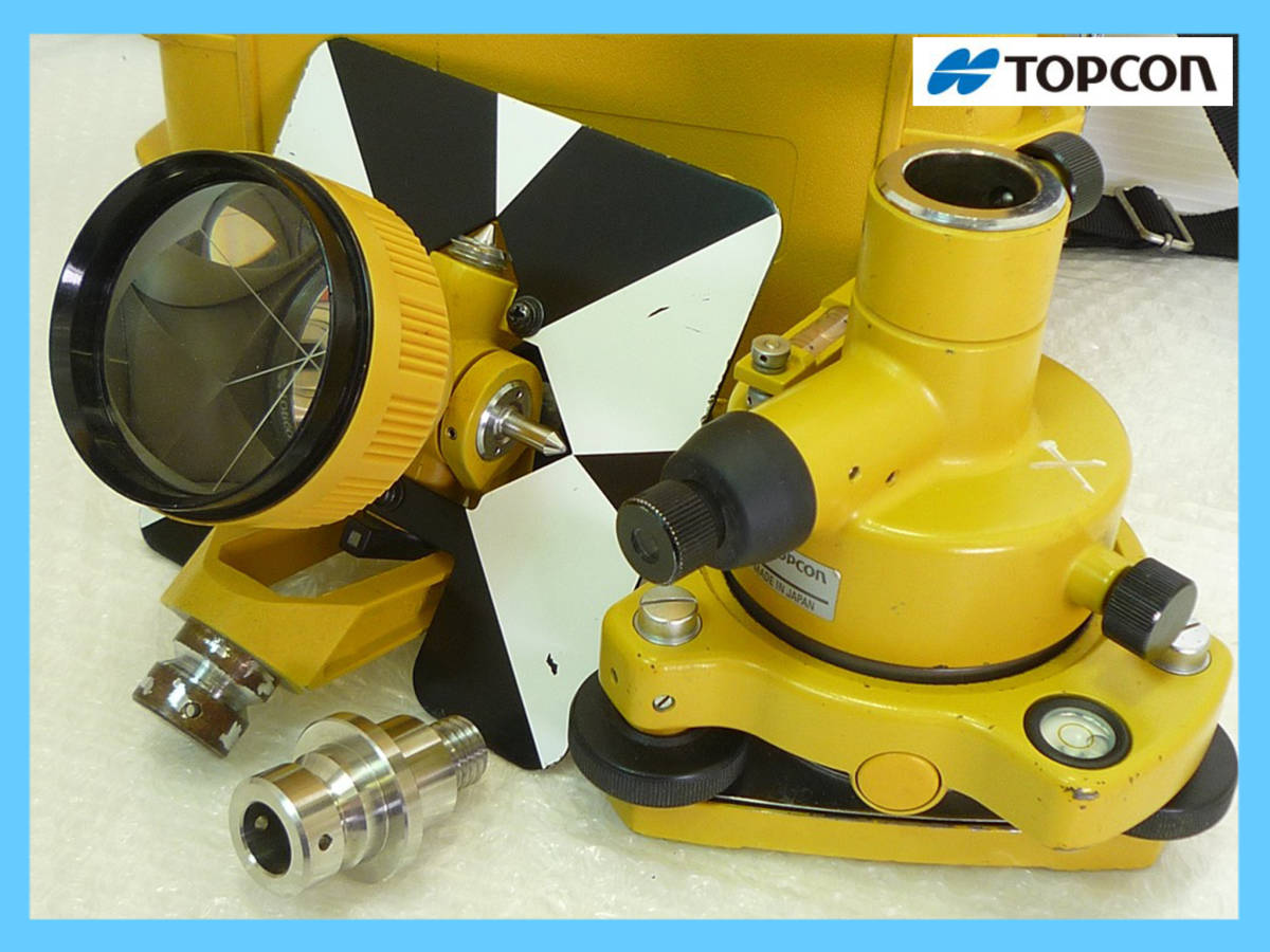 ‘22年校正済み TOPCON トプコン 1素子プリズム EDM ACCESSORIES-3 着脱式整準台セット 付属品 長距離測量 測定 ハードケース 建築 お得_71拍卖
