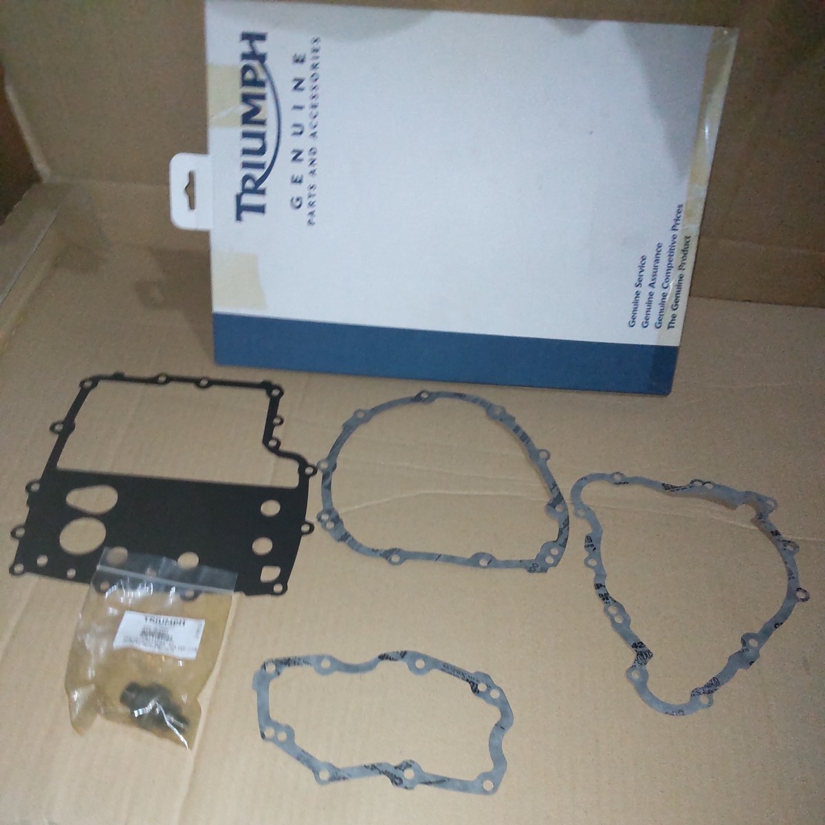 新品未使用 トライアンフ デイトナ675 純正 エンジンガスケットセット イギリス製 希少拍卖
