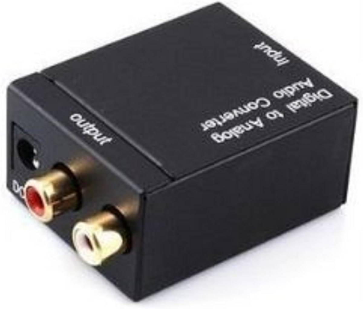 ★★オーディオコンバーター デジタル→アナログ Digital to Analogオーディオ変換器 トスリンク 同軸端子入力 プロ/家庭用に ブラック拍卖
