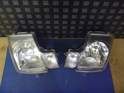 #1411 HA24S アルト 左右ヘッドライト ハロゲン点灯確認済み★拍卖