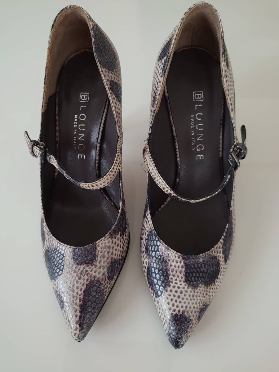 BLOUNGE ビーラウンジ VERO GUCIO 本革 23cm MADE IN ITALY 未使用 定価78000円拍卖