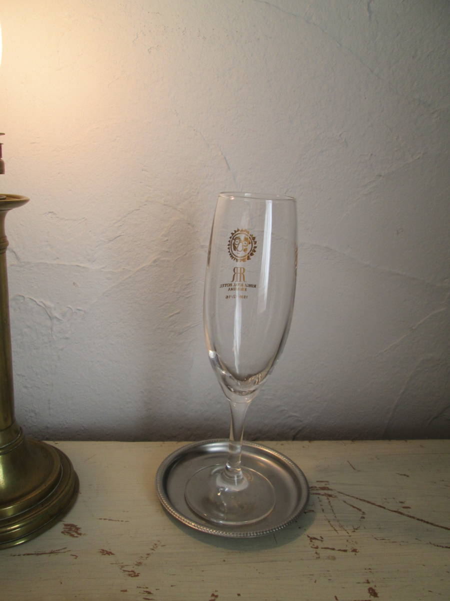 やしきたかじん ディナーショー記念 シャンパングラス☆リーガロイヤルホテル広島☆限定品☆リーガロイヤル&たかじんマークあり拍卖