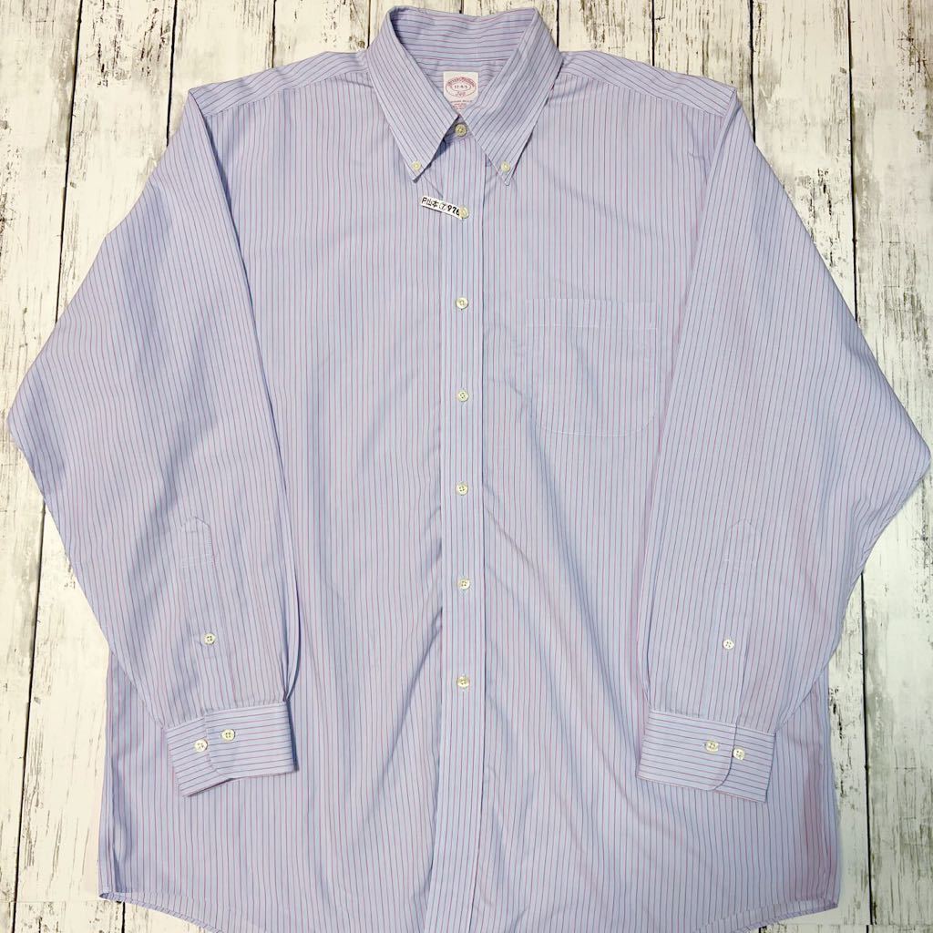Brooks Brothers THE ORIGINAL POLO SHIRT ブルックスブラザーズ ストライプ ボタンダウン 長袖シャツ オーバーサイズ拍卖