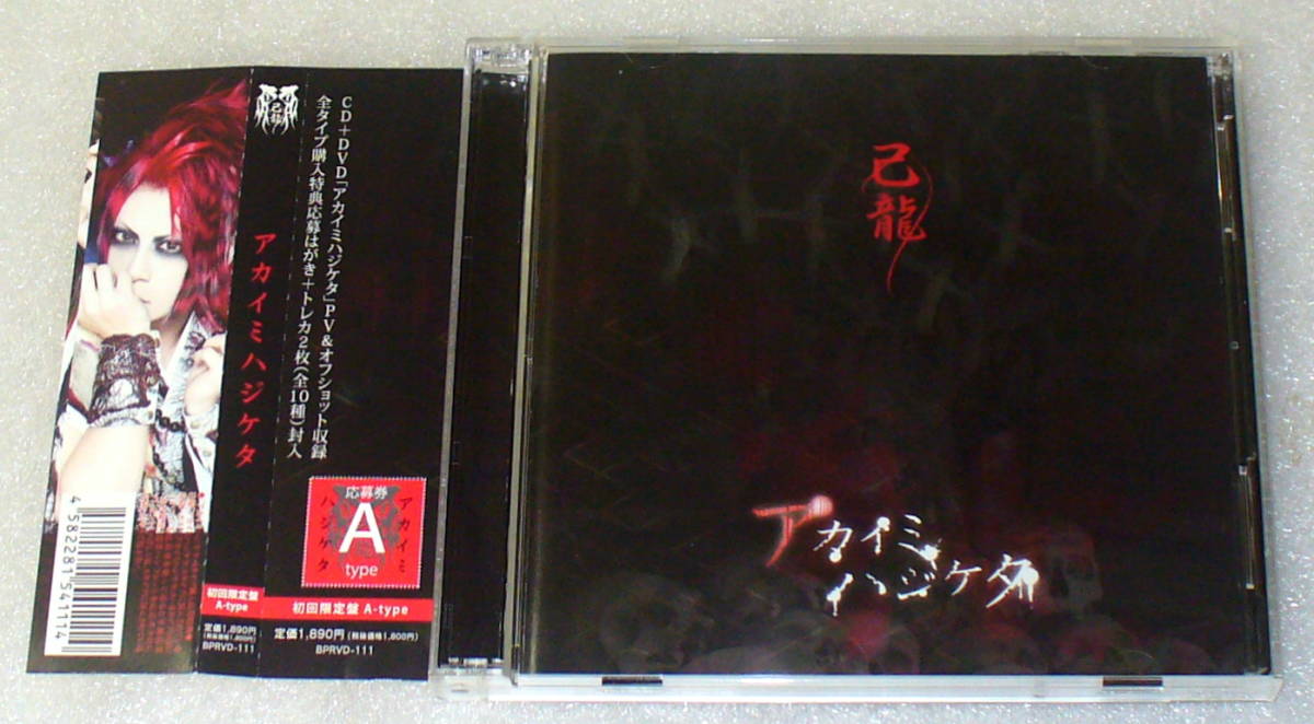 C2■帯つき盤面良好◆己龍(キリュウ) アカイミハジケタ/DVDつき初回盤A拍卖