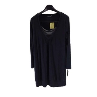 KFC2632◇ 新品 マタニティ チュニック 胸当て 長袖 重ね着風 ロールアップ袖 授乳口付き 3Lサイズ ブラック/ グレー拍卖