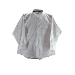 KFC0361-2◇ 新品 メンズ Yシャツ 7LBサイズ 白/ パープル拍卖