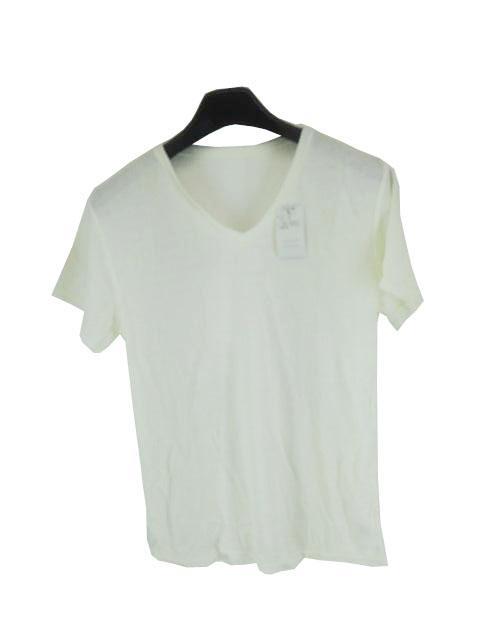 AW102◇ 新品 トップス 薄手ニット Vネック 半袖 5L大きいサイズ シンプル無地 カジュアル アイボリー 送料350円拍卖