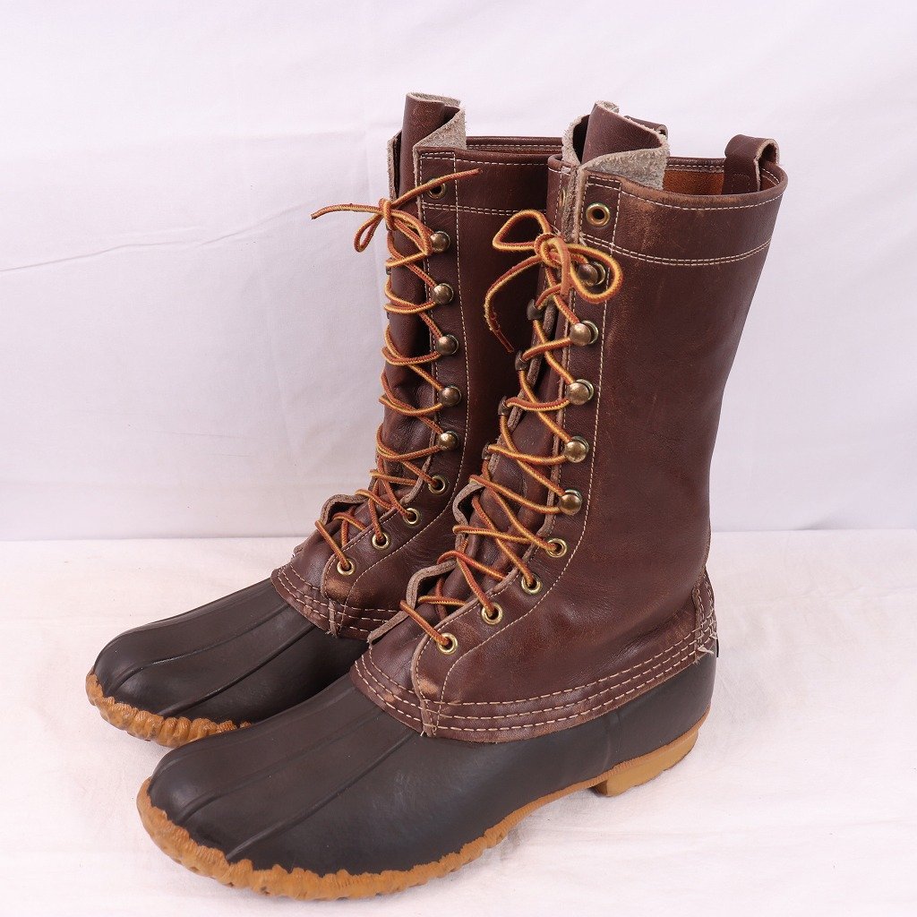 80's 位 ビーンブーツ US 10 / 28.0cm 位 80年代 位 USA製 アメリカ製 LLビーン L.L.Bean ヴィンテージ メンズ ガムシュー 中古 古着 bb923拍卖