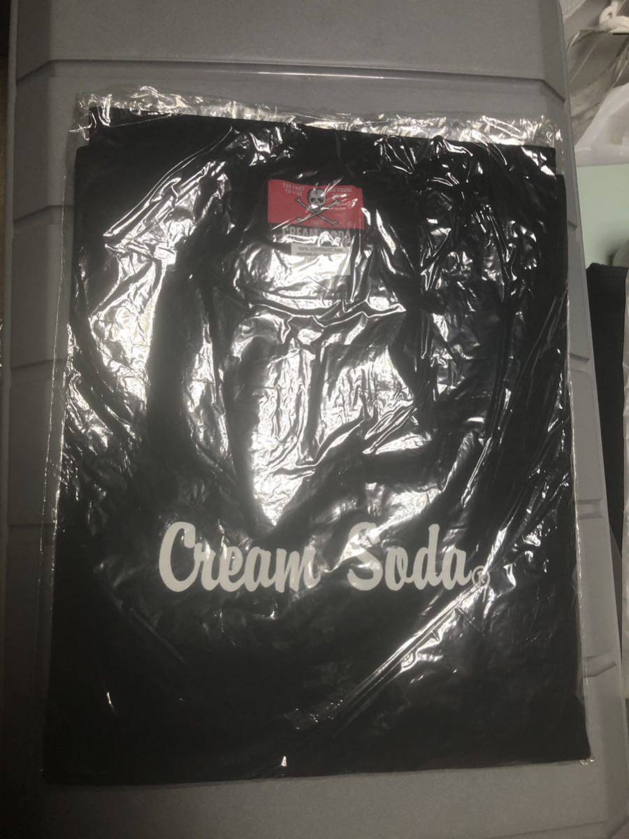 完売品 新品未使用品 クリームソーダ Tシャツ 黒 ブラック Lサイズ 半袖拍卖