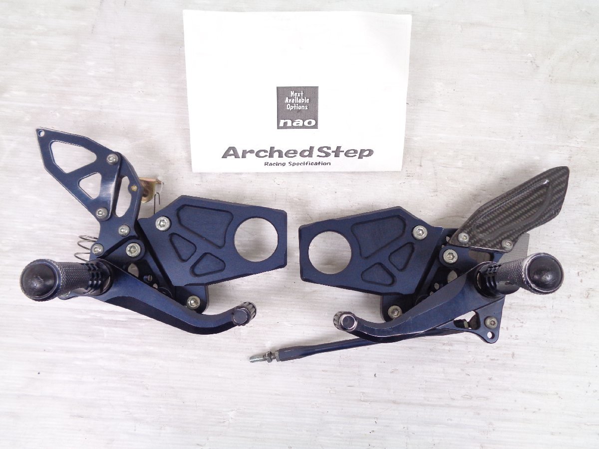 絶版品 B-KING GX71A Bking 08-10 nao アーチド バックステップ キット 6ポジ 紺色 ネイビー 良品【C319】拍卖