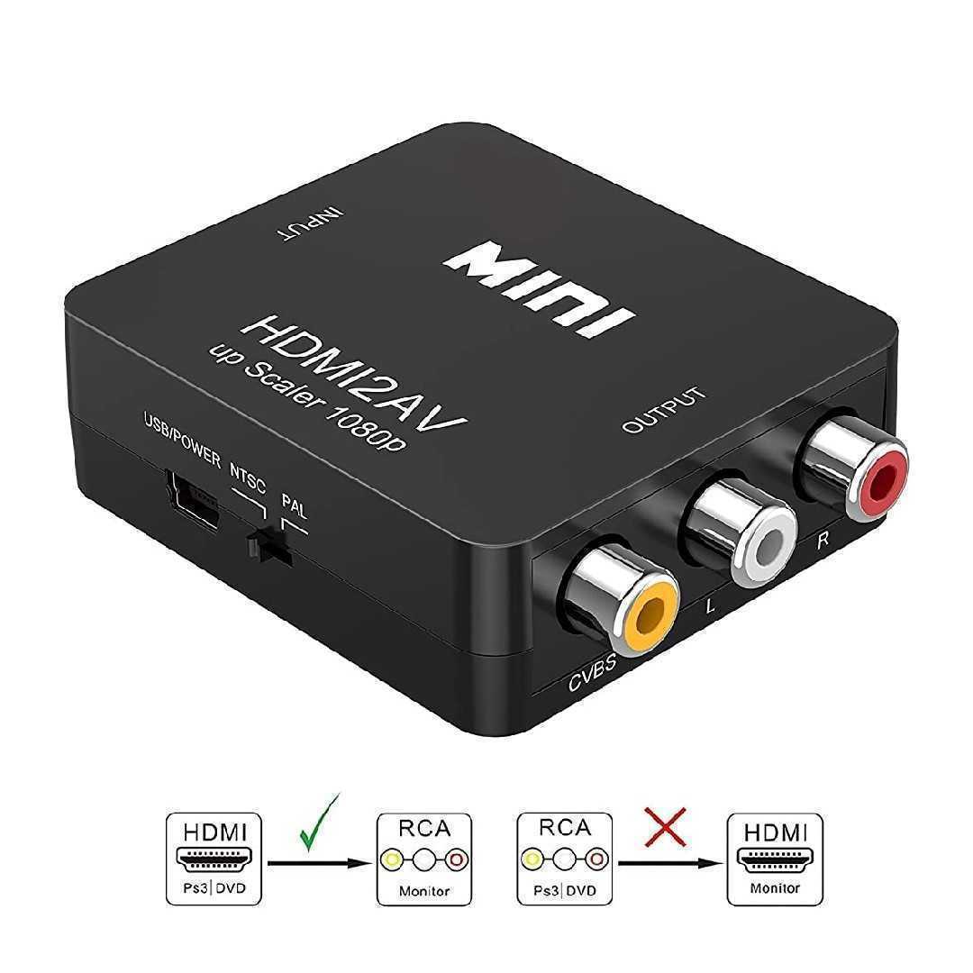 新品 送料無料 HDMI av RCA コンバーター 変換アダプタ miniUSB コンポジット拍卖
