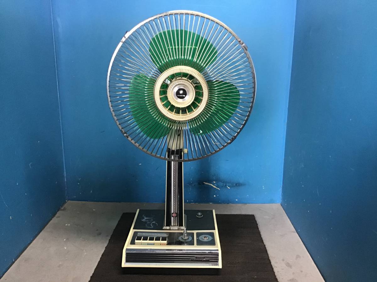 □岐阜発 △ SANYO / サンヨー扇風機 / お座敷扇 △ EF-6UW型 / 羽根直径30cm / 動作確認 / 昭和レトロ / 現状品 R5.11/6□v拍卖
