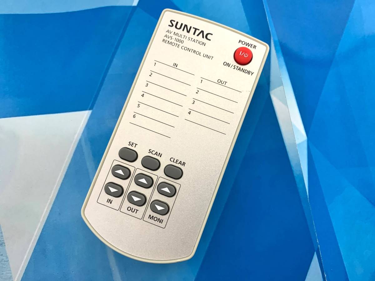 即決1,500円/超希少/保証/送料無料/最短10分発送/実績/信頼/完璧清掃/敏速発送/SANTAC/ビデオセレクタ用リモコンAVS-1000 美品 送料無料拍卖