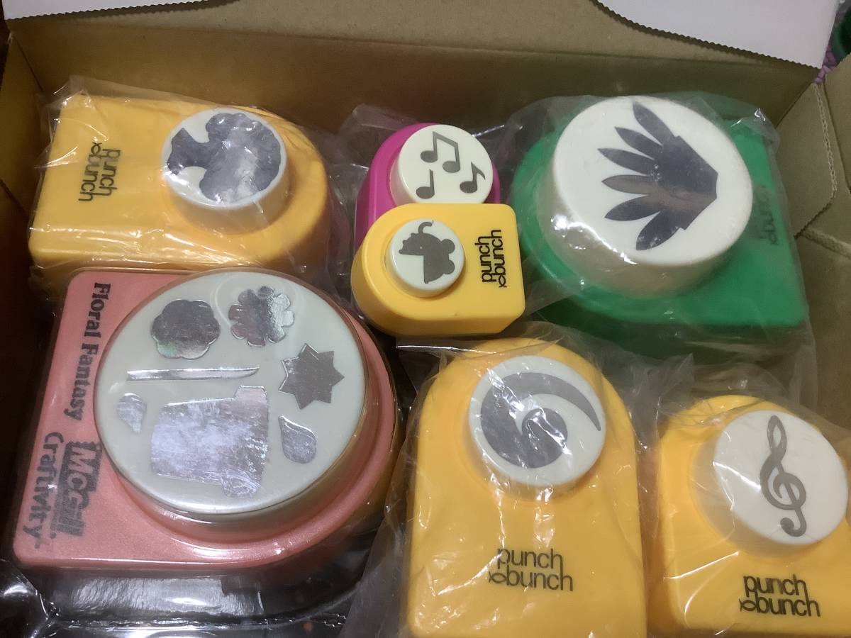 7個 クラフトパンチ 色々 スクラップブッキング アルバム作りに / パンチバンチなど 沢山 拍卖