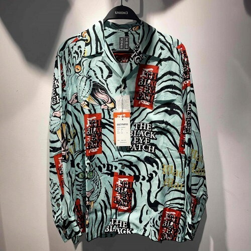 WACKO MARIA x THE BLACK EYE PATCH TIM LEHI / HAWAIAN SHIRT L/S SIZE-M ワコマリアブラックアイパッチティム リーハイ ハワイアンシャツ拍卖