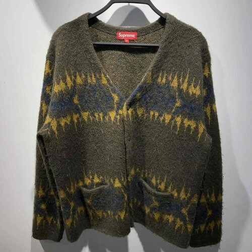 Supreme 22aw Abstract Stripe Cardigan Size-M シュプリーム アブストラクト ストライプ カーディガン モヘア ニット拍卖
