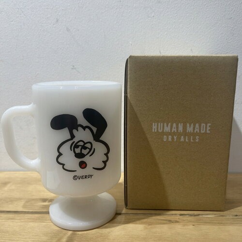 HUMAN MADE VICK MILK GLASS PEDESTAL MUG ヒューマンメイド ヴィック ビック グラスマグカップ拍卖