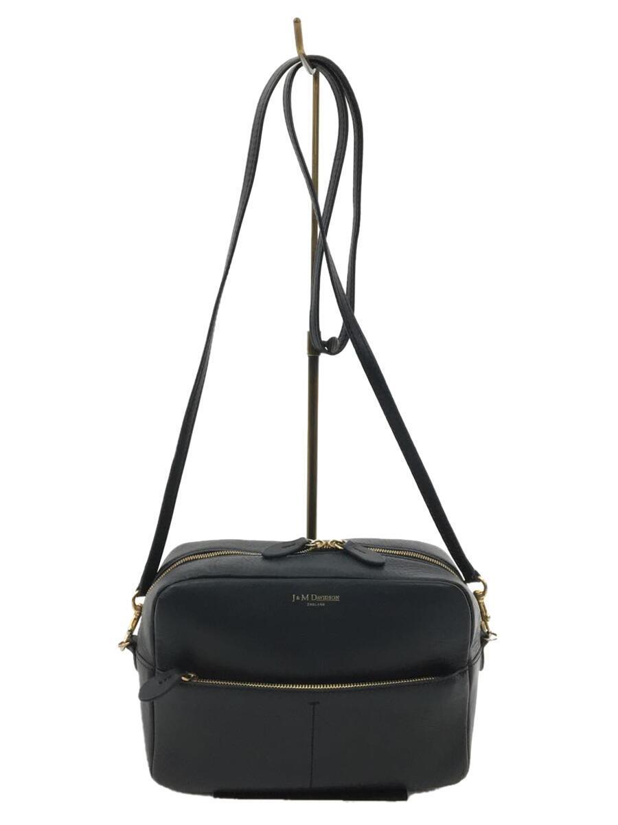 J&M DAVIDSON◆J&M DAVIDSON ジェイアンドエムデヴィッドソン/ショルダーバッグ/レザー/BLK/無地拍卖