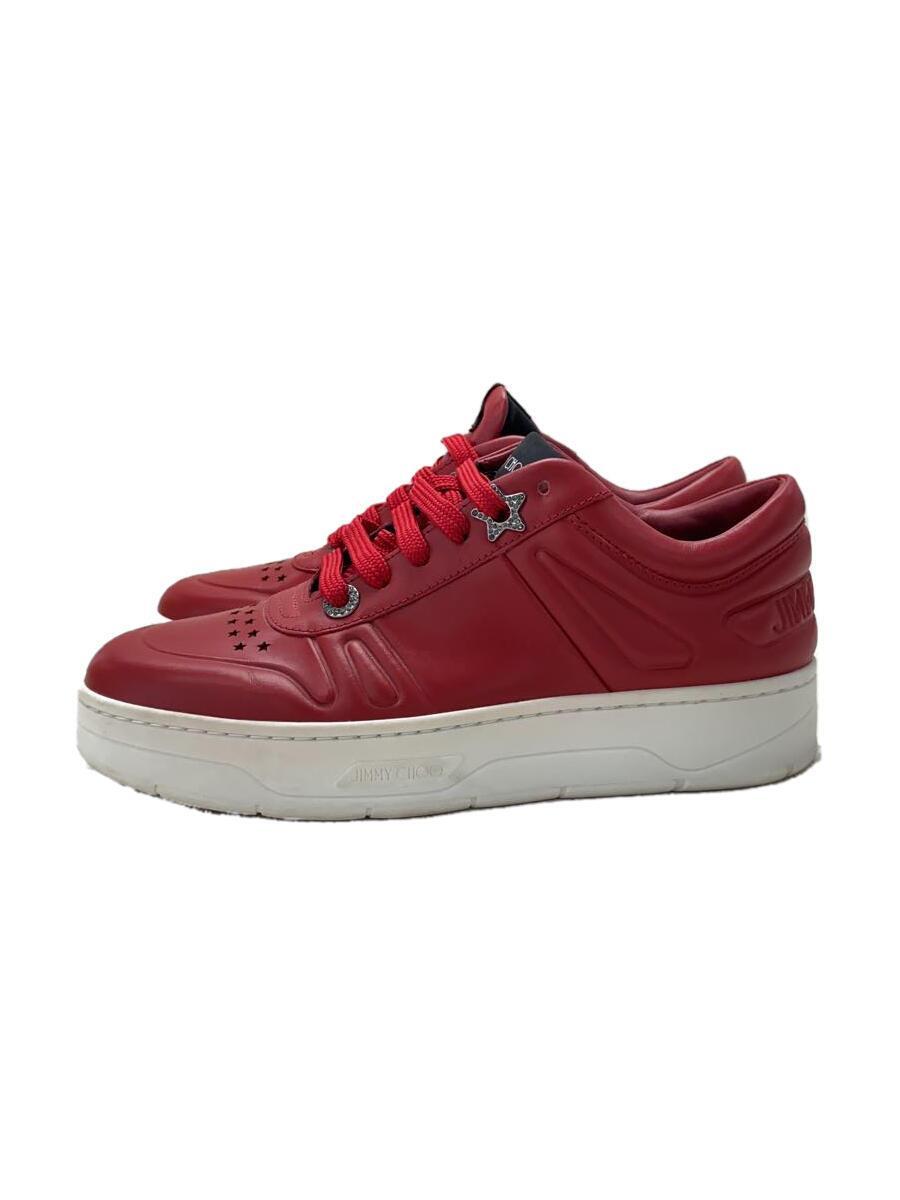 JIMMY CHOO◆ローカットスニーカー/35/RED/レザー/HAWAII拍卖