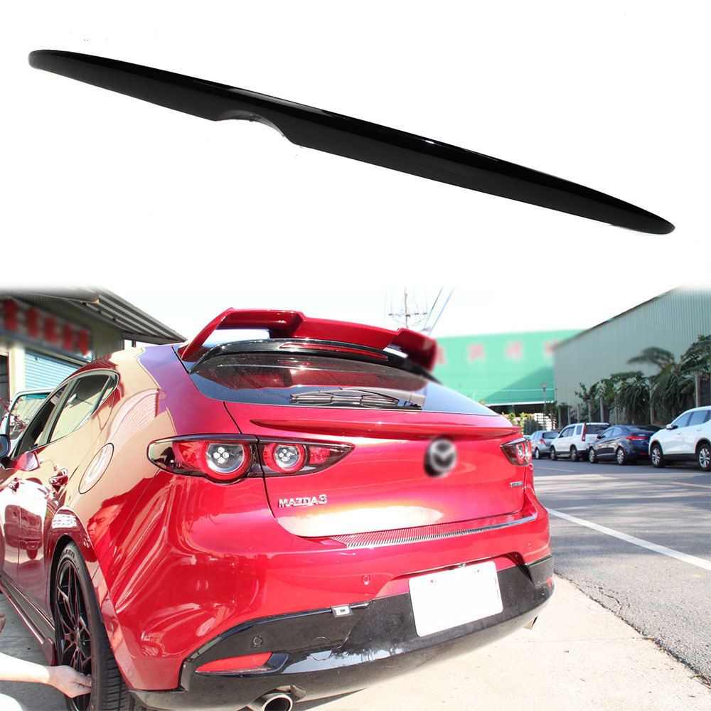 【未塗装品】OE Type MAZDA3ファストバック BP系 リアテールゲートスポイラー トランクスポイラー 素地 2019-2024拍卖