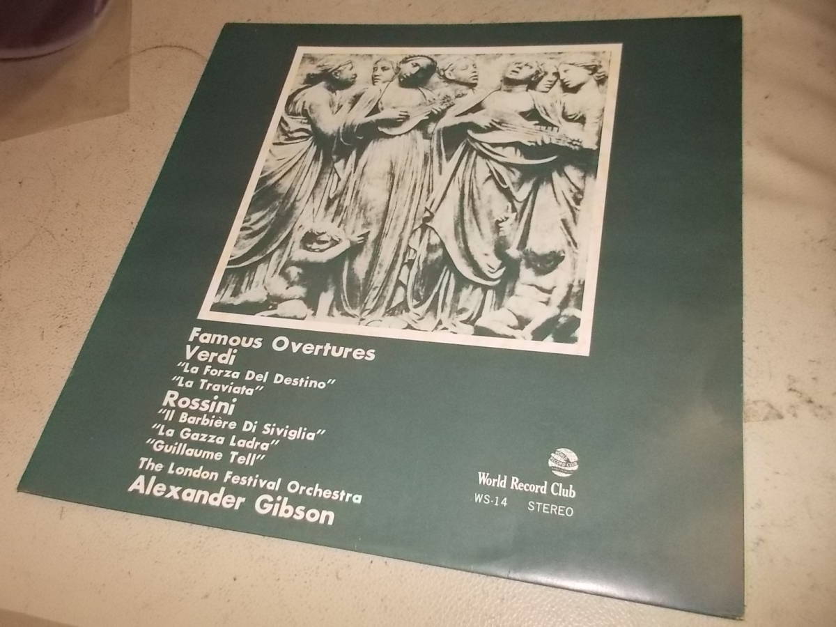 赤盤高音質プレス!アレクサンダー・ギブソン指揮【ロッシーニ,ヴェルディ名序曲集】拍卖