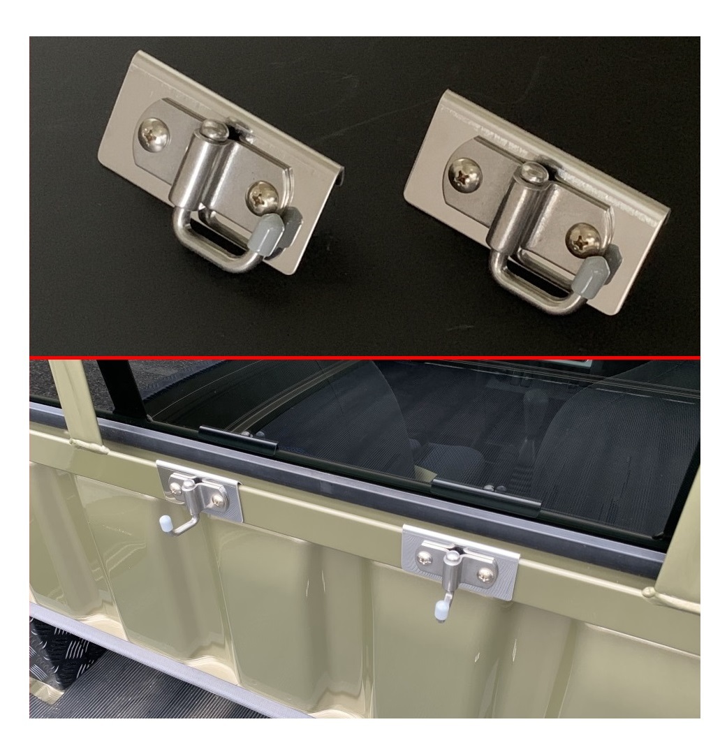 ★軽トラ ピクシストラック S510U 荷台鳥居用 多目的フック(ステンレス) 2個SET 便利アイテム 拍卖