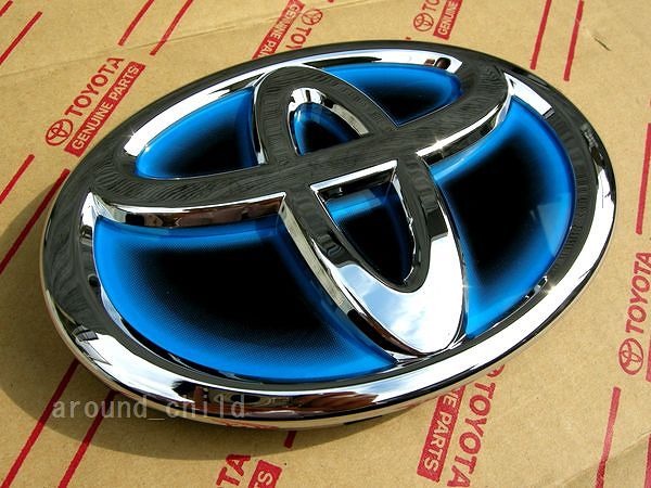 ■トヨタ純正■ヒートブルー フロントエンブレム■20/25系ヴェルファイア・70/75系ヴォクシー・10系iQ■トヨタ/Tマーク■新品■取説付■G■拍卖