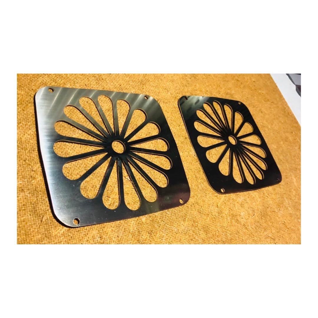 KKK-1 KOITO テールカバー 菊 鏡面 トラック デコトラ オリジナル テールカバー ステンレス LED かっこいい 左右 2枚セット拍卖