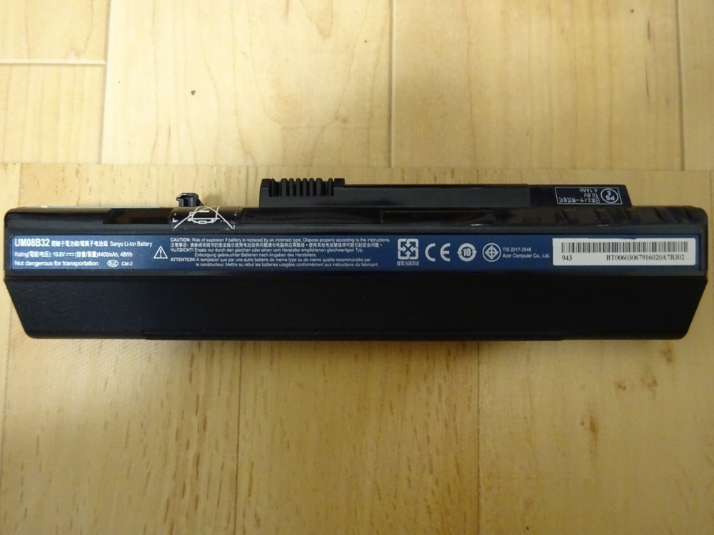 ACER エイサー Gateway ノートパソコン用 パッテリ/ UM08B32 /中古品/即日発送拍卖