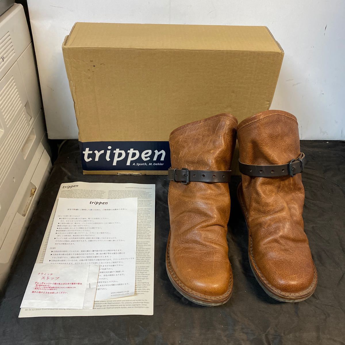 美品 trippen bomb cuoio レザーブーツ BOMB-PUB-32 CU-ES-SM 37 トリッペン拍卖