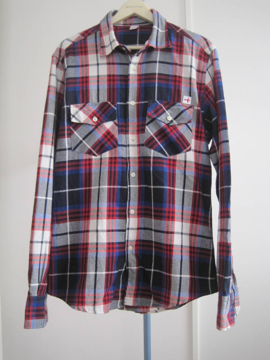 イタリア製 アヴィオ AVIO チェックシャツ ネル M アマン拍卖