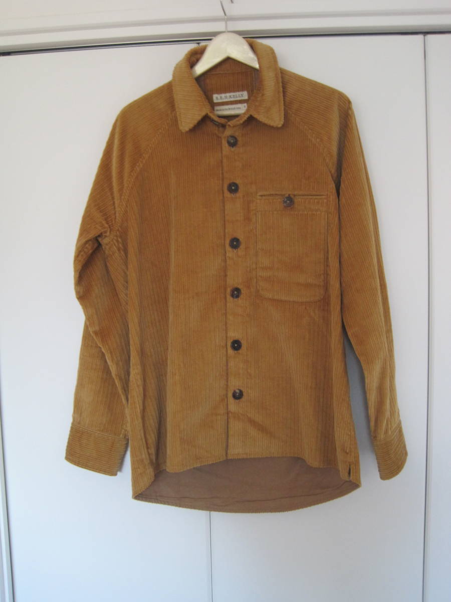 イギリス製 S.E.H KELLY SEHケリー 厚手のコーデュロイジャケット シャツ S拍卖
