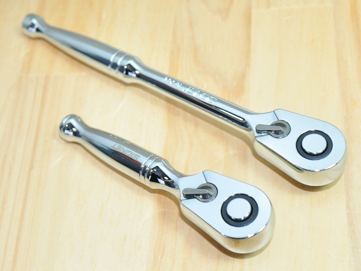 ★SIGNET 9.5sq ラチェットハンドル ショートラチェットハンドル セット★シグネット 3/8 コンパクト 12564 12566拍卖