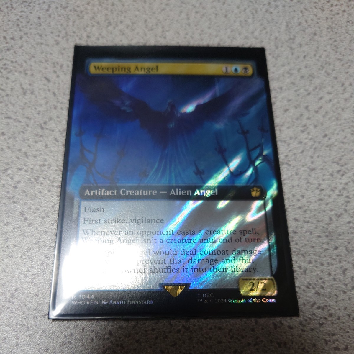 MTG WHO 嘆きの天使 英語サージfoil 一枚 拡張アート ドクター・フー 統率者デッキ b 即決拍卖