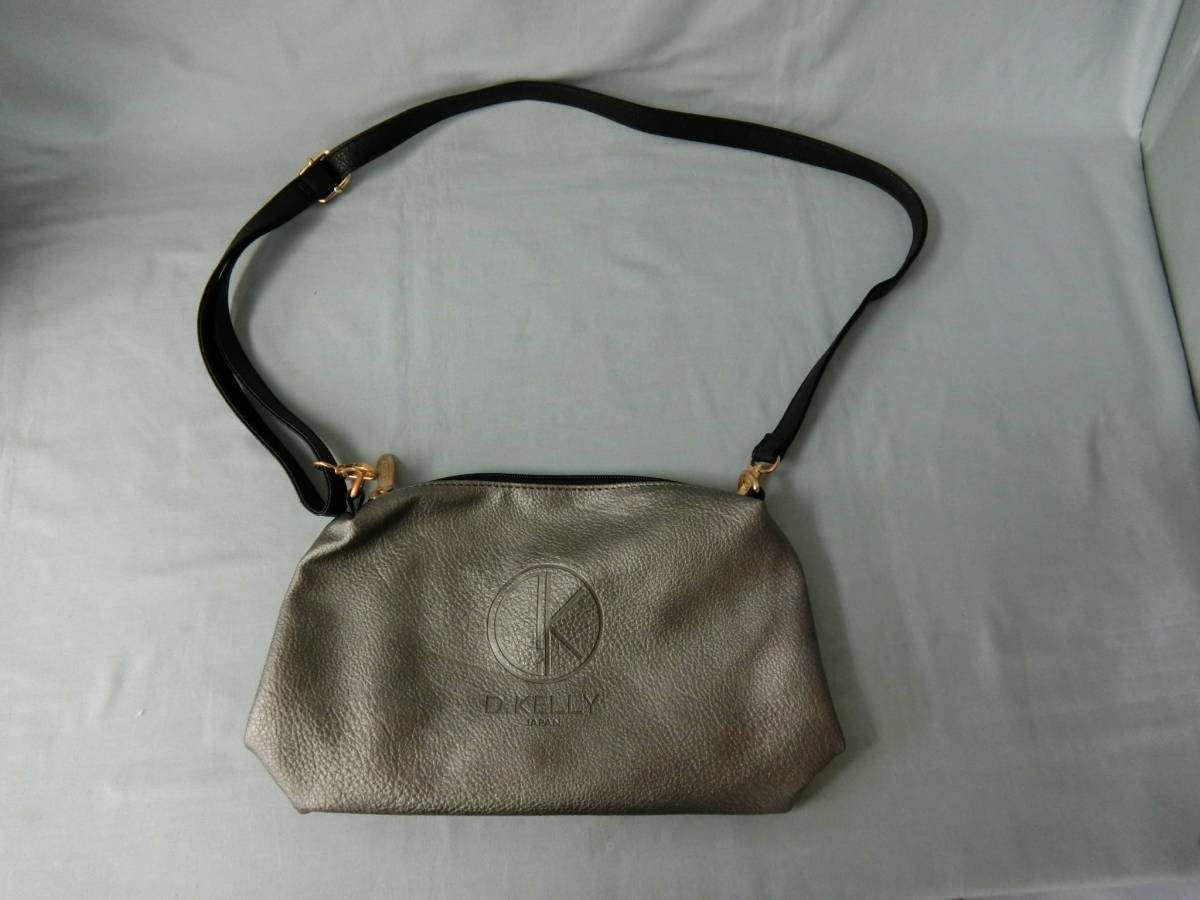 ★最終値下げ★D.KELLY ショルダーバッグ トートバッグ シルバー ブラック拍卖