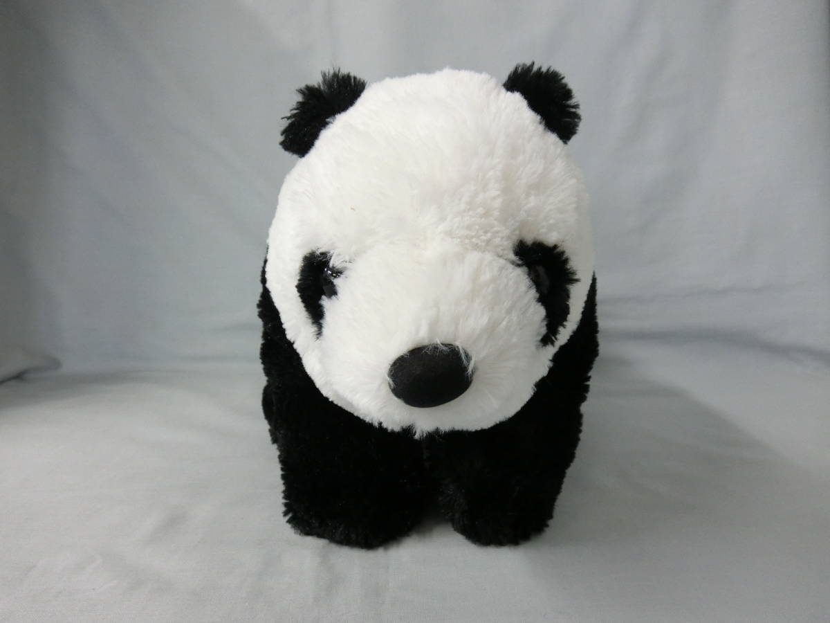 AMUFUN くったりパンダ ぬいぐるみ 全長:約35cm ブラック 白黒 ふわふわ もこもこ プライズ品 アミューズ拍卖