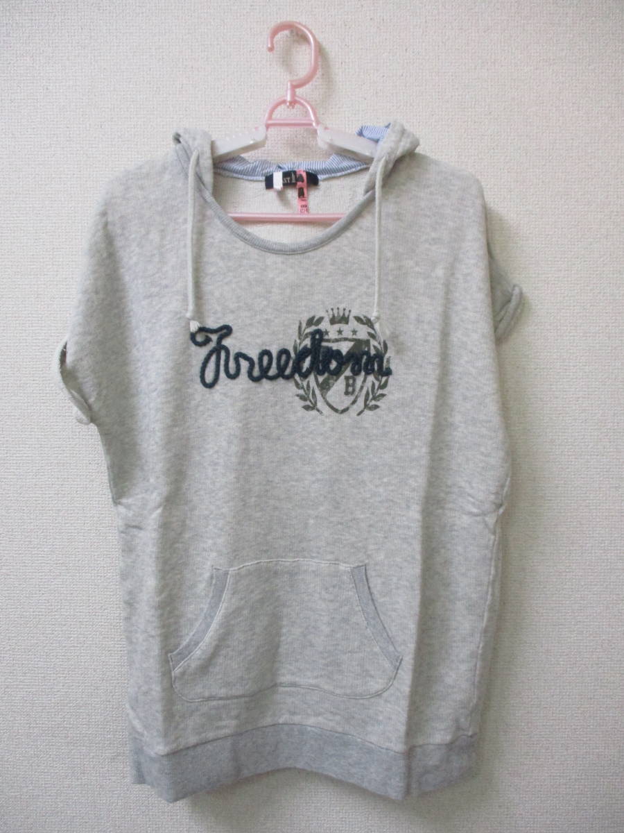 イーストボーイ EAST BOY レディース 半袖・パーカー サイズ11 グレー 【クリーニング済】拍卖