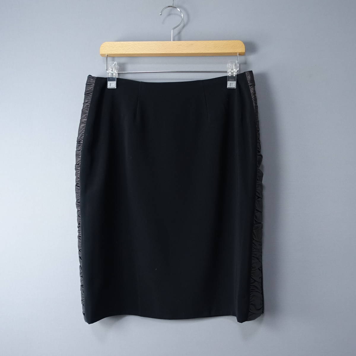 ★訳あり★KRIZIA/クリツィア/46/イタリア製スカート/ブラック/黒/レディース拍卖
