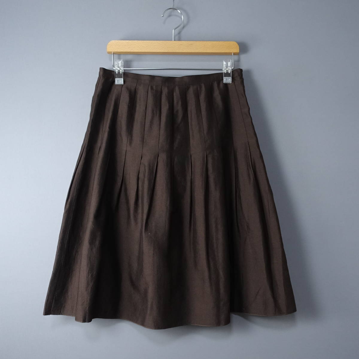 KRIZIAPOI/クリツィアポイ/42/イタリア製スカート/ダークブラン/茶/レディース拍卖