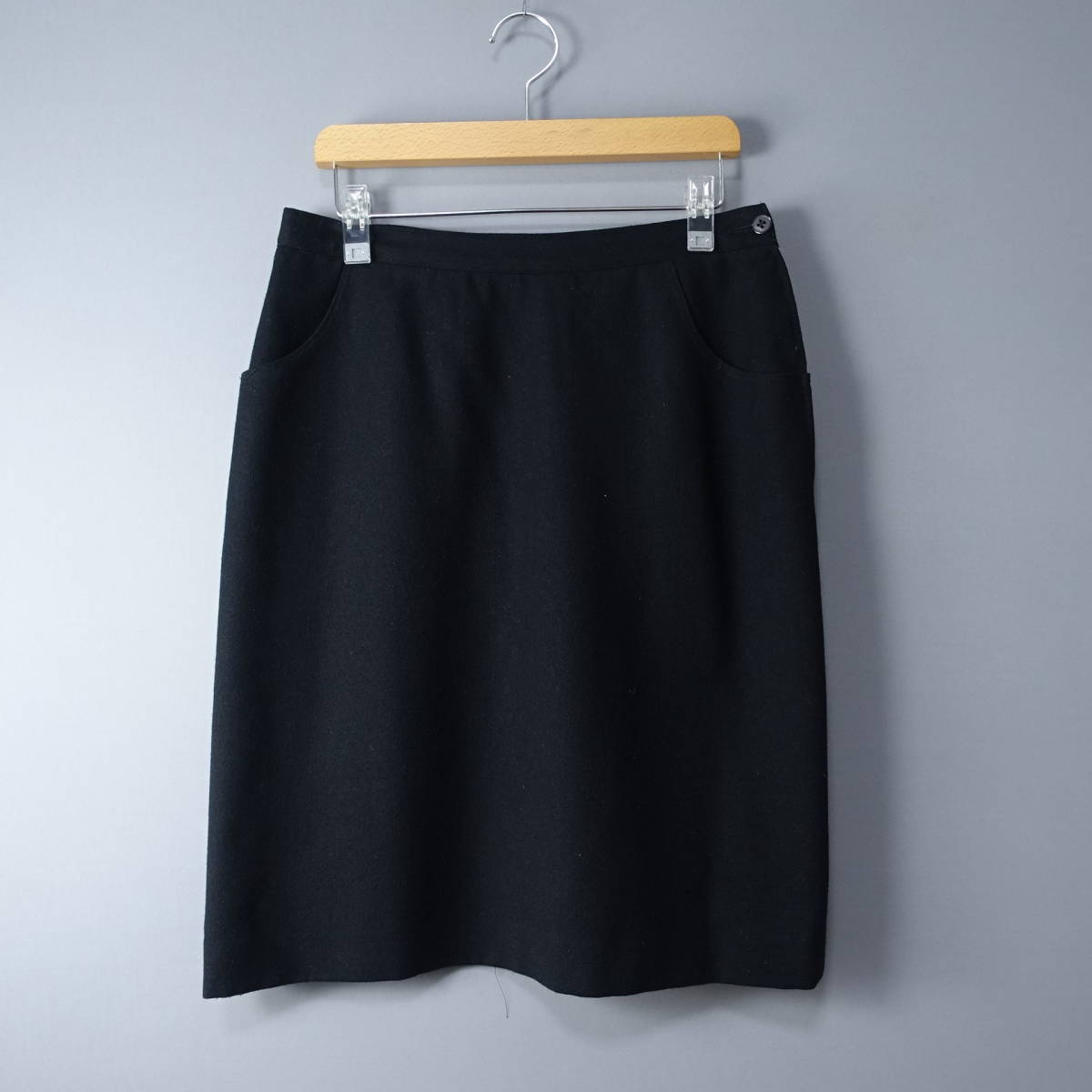 panther /44/イタリア製/ウールスカート/ブラック/黒/レディース拍卖