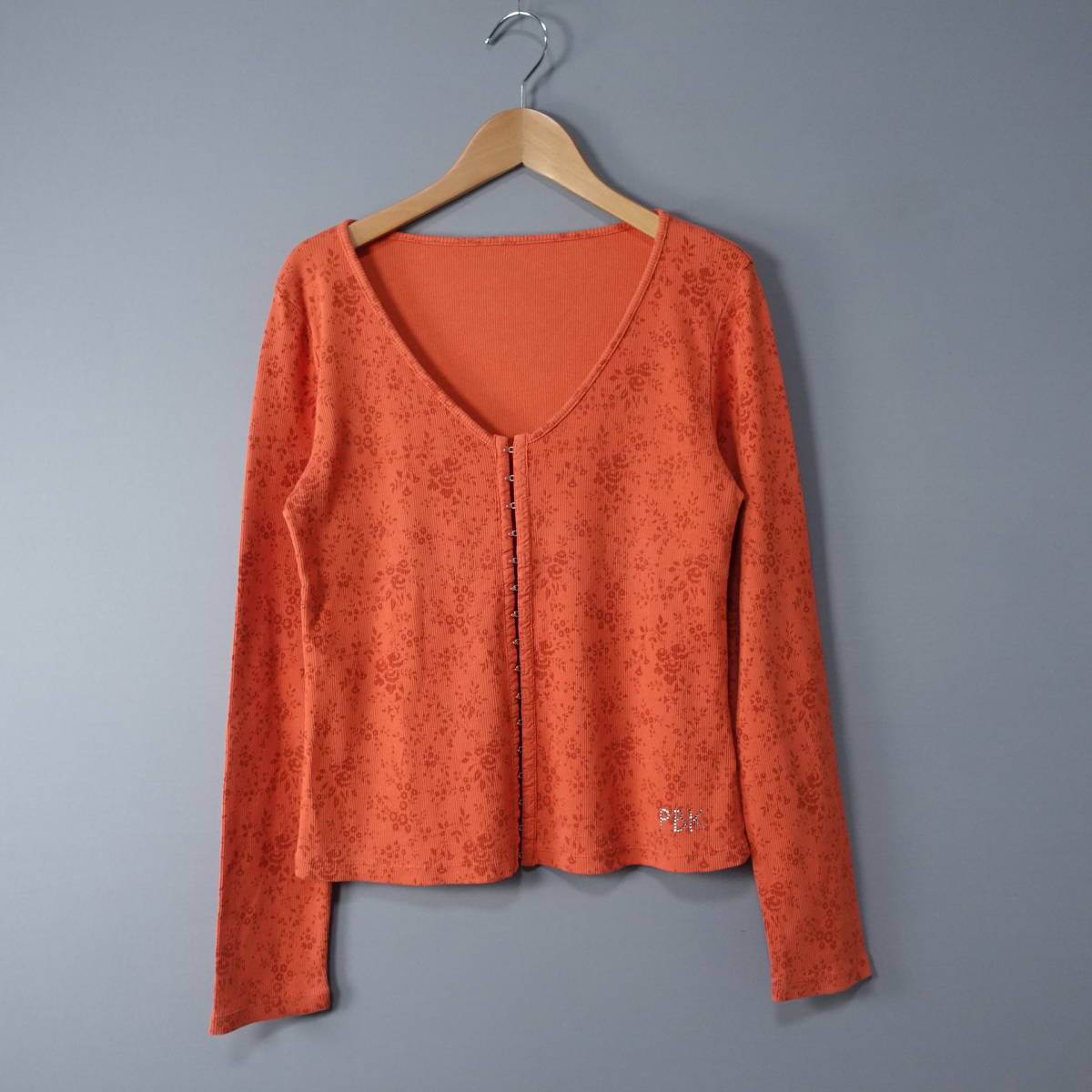 KRIZIAPOI/クリツィアポイ/42/イタリア製カーディガン/オレンジ/長袖/レディース拍卖