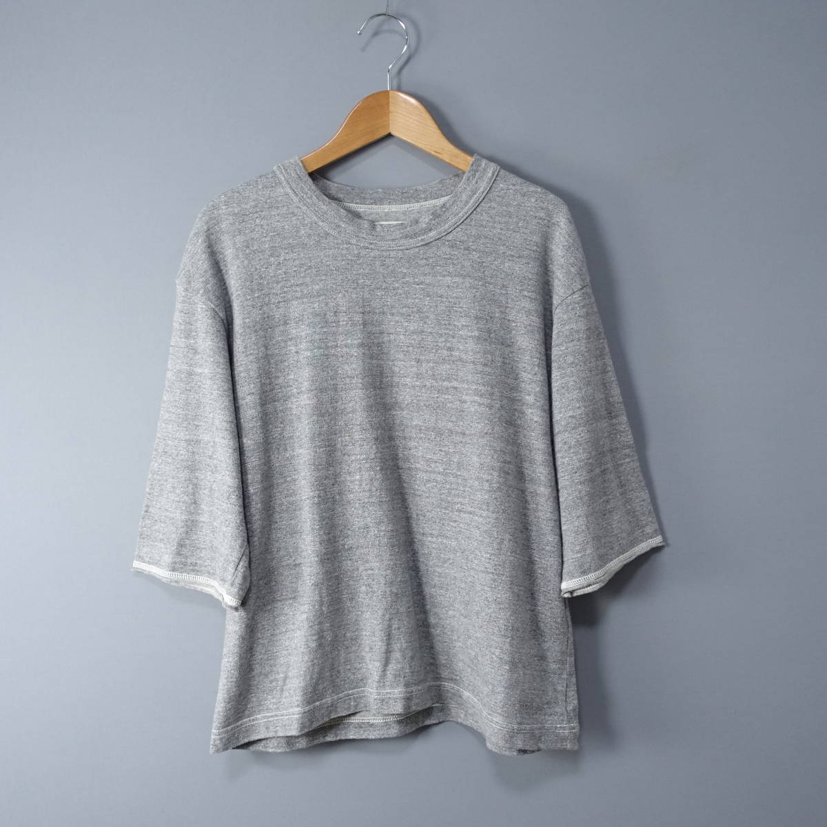 Hight Flutter/ハイフラッター/S/日本製/ストレッチカットソー/グレー/Tシャツ/レディース拍卖